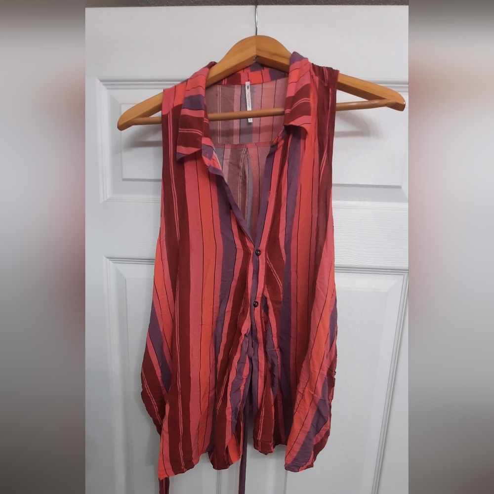 Free people sleeveless top wrap